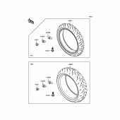 Схема узла: Шины для Kawasaki ZX1000 Z1000SX