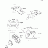 Схема вузла: Decals(zx1100-d1)(violet/orange) для Kawasaki ZX1100 ZZ-R1100