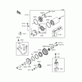 Схема узла: Starter motor для Kawasaki ZX1200 Ninja ZX-12R