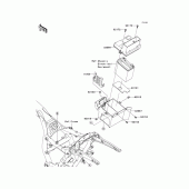 Схема вузла: Battery case для Kawasaki VN1700 Vulcan 1700 Nomad