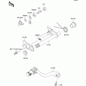 Схема вузла: Перемикач передач для Kawasaki KX250/KX252 KX250