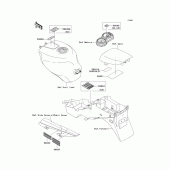 Схема вузла: Інформаційні наклейки для Kawasaki ZX600 Ninja ZX-6R