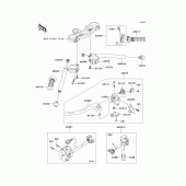 Схема узла: Руль & Пульт управления рулевой для Kawasaki ZX1000 Ninja ZX-10R