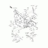Схема узла: Крепление двигателя для Kawasaki VN1700 VN1700 Classic