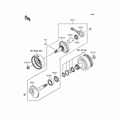 Схема вузла: Колінчастий вал для Kawasaki KL110 KSR