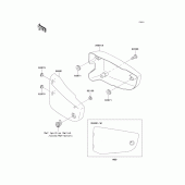 Схема вузла: Side covers для Kawasaki VN1500 Vulcan 1500 Nomad Fi