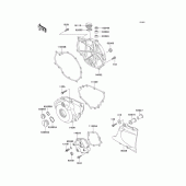 Схема узла: Engine cover(s) для Kawasaki EN500 Vulcan 500