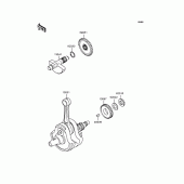 Схема вузла: Колінчастий вал для Kawasaki KLX300R