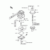 Схема вузла: Комплектуючі карбюратора для Kawasaki ZR750 ZR-7S