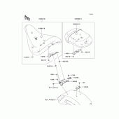 Схема узла: Сиденье для Kawasaki VN1700 VN1700 Classic ABS