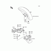 Схема вузла: Крило для Kawasaki ZR400 Zephyr X
