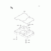 Схема узла: Breather body/oil pan для Kawasaki ZX750 Ninja ZX-7