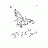Схема вузла: Кріплення для Kawasaki KLX250 D-Tracker