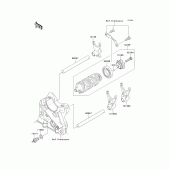 Схема вузла: Gear change drum/shift fork(s) для Kawasaki ZR800 Z800