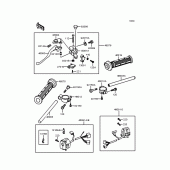 Схема узла: Руль для Kawasaki ZX400 ZXR400