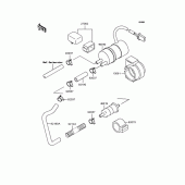 Схема вузла: Fuel pump для Kawasaki ZX400 ZZR400