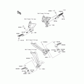 Схема вузла: Підніжки для Kawasaki ZR1000 Z1000