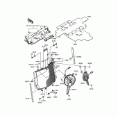 Схема узла: Радиатор для Kawasaki ZX1400 Ninja ZX-14R ABS