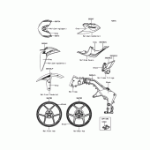Схема вузла: Decals(Red) для Kawasaki ZR1000 Z1000 ABS