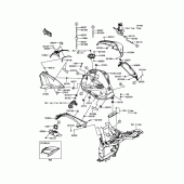 Схема вузла: Паливний бак для Kawasaki ZR800 Z800