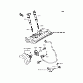 Схема вузла: Ignition System для Kawasaki KLE650 Versys 650 ABS