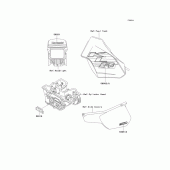 Схема вузла: Decals(kl250-d16) для Kawasaki KL250 KLR250