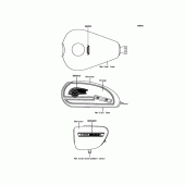 Схема вузла: Decals(Charcoal/Orange) для Kawasaki EJ800 W800