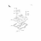 Схема вузла: Клапанна кришка для Kawasaki EX500 GPZ500S