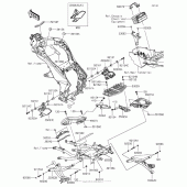 Схема вузла: Кріплення для Kawasaki KLZ1000 Versys 1000 LT