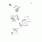 Схема вузла: Decals(ebony)(kmx125-a8) для Kawasaki KMX125