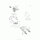 Схема вузла: Інформаційні наклейки для Kawasaki ZX1400 Ninja ZX-14R ABS