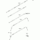 Схема узла: Тросики для Kawasaki ZR750 Z750R ABS