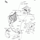 Схема вузла: Water pipe для Kawasaki ZG1400 1400GTR ABS