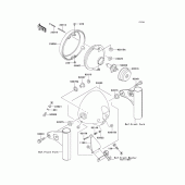 Схема узла: Фара для Kawasaki EJ650 W650
