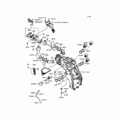 Схема вузла: Повітряний фільтр Kawasaki ZX1400 ZZR1400 ABS