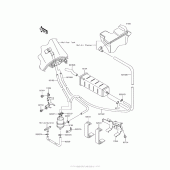 Схема вузла: Fuel Evaporative System (Ca) для Kawasaki KL650