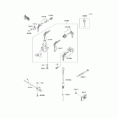 Схема вузла: Замок запалювання для Kawasaki EL250 Eliminator 252