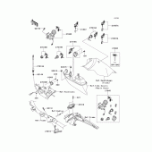Схема узла: Ignition switch/locks/reflectors для Kawasaki VN1700 Vulcan 1700 Voyager ABS