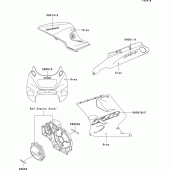 Схема вузла: Decals(gray)(zx1100-d5) для Kawasaki ZX1100 ZZ-R1100