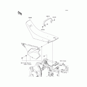 Схема вузла: Сидіння для Kawasaki KLX250 KLX250S