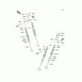 Схема узла: Клапан(ы) для Kawasaki EX500 EX500