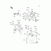 Схема узла: Электрооборудование для Kawasaki KL250 KL250 Super Sherpa