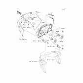 Схема вузла: Headlight(s) для Kawasaki ZX1200 Ninja ZX-12R