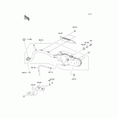 Схема узла: Выхлопная система (s) для Kawasaki KL110 KSR