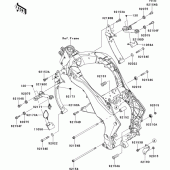 Схема узла: Крепление двигателя для Kawasaki ZX1000 Z1000SX ABS