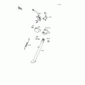 Схема вузла: Stand(s) для Kawasaki KL650 KLR650