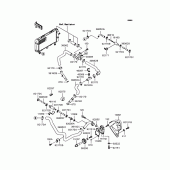 Схема вузла: Водяний насос для Kawasaki VN250 Eliminator 250V
