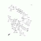 Схема узла: Переключатель передач для Kawasaki KLX400 KLX400R