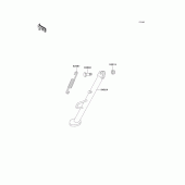 Схема вузла: Stand(s) для Kawasaki KLE500