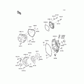 Схема узла: Крышка двигателя для Kawasaki ZR750 Z750